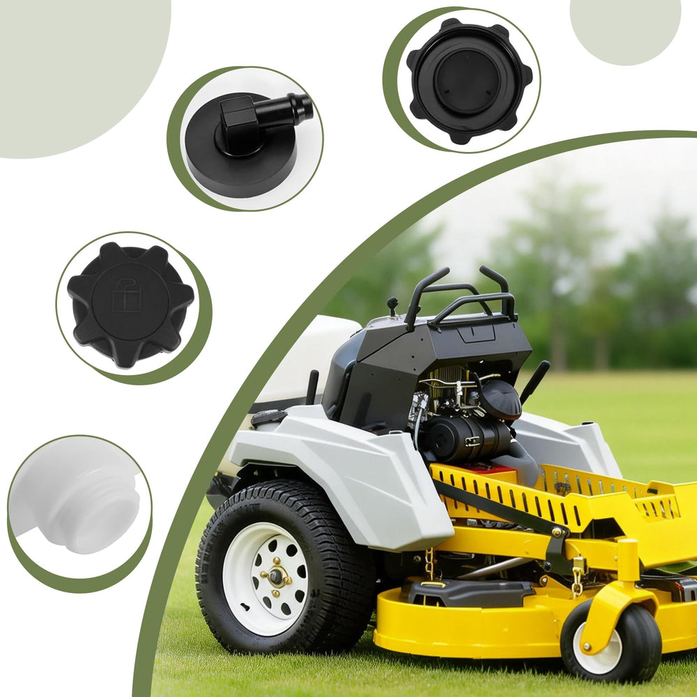 QNCKJZV matching gas cap and fill neck closeup showing secure, leak-resistant seal