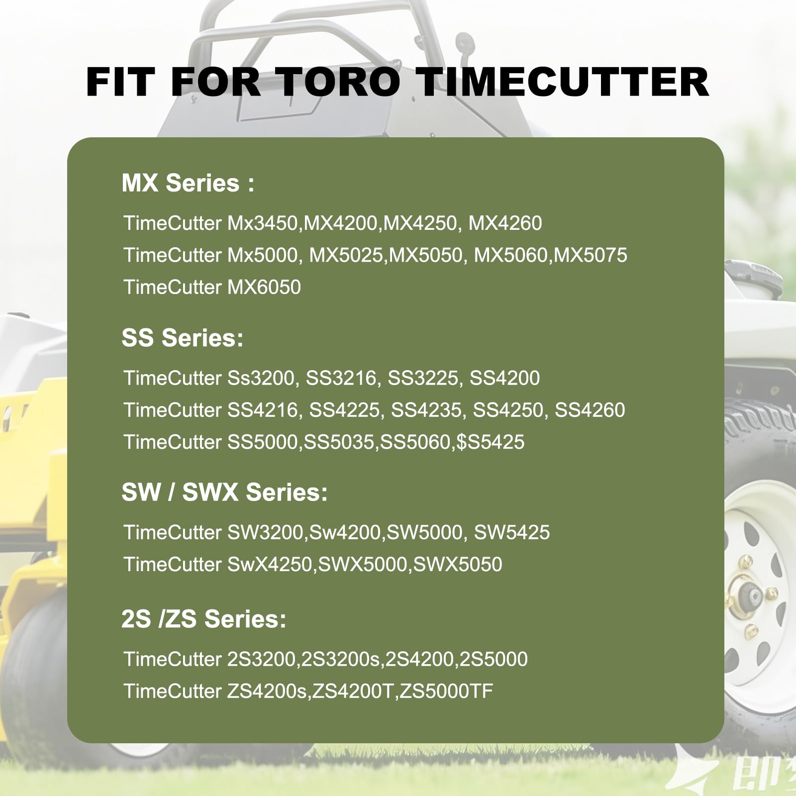QNCKJZV installed on TimeCutter mower demonstrating correct fit and fuel line alignment