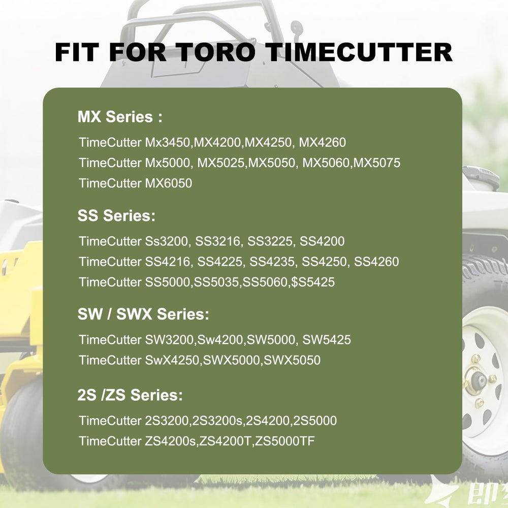 QNCKJZV installed on TimeCutter mower demonstrating correct fit and fuel line alignment
