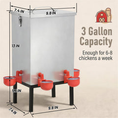 Qnemaei locking lid close-up keeps water clean and prevents debris contamination
