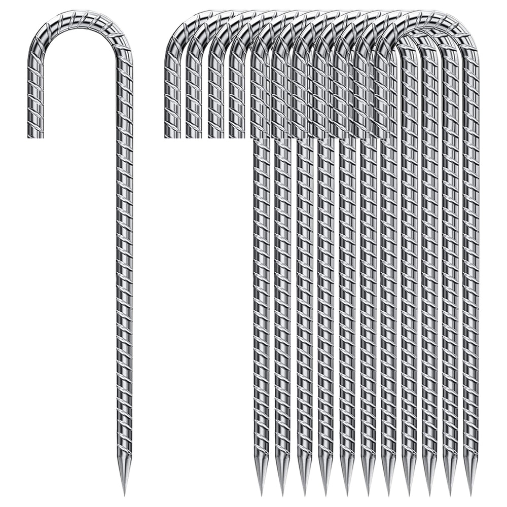 QNLONG front view of 20-pack stakes showing packaging and product durability