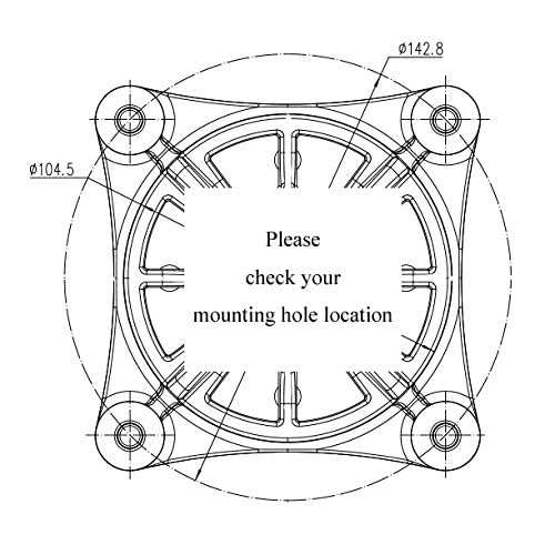 q&p spindle assembly side profile illustrating overall height and flange alignment benefit