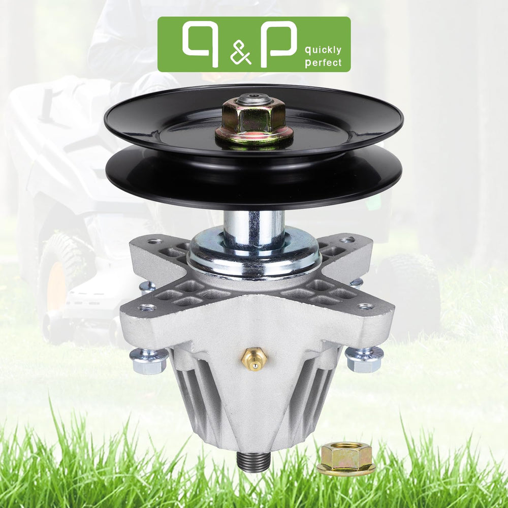 q&p spindle mounting holes tapped for easier installation and accurate torque