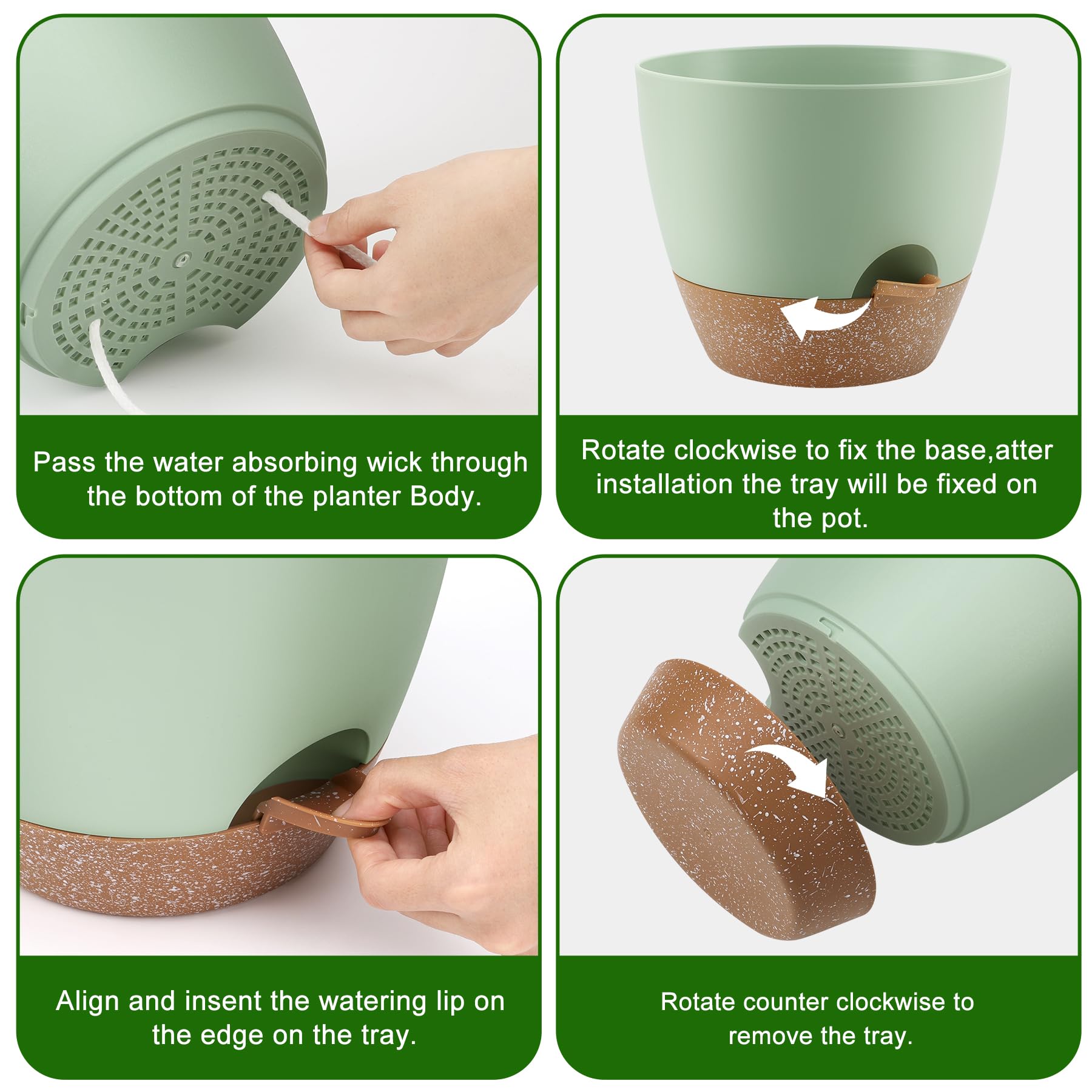 QRRICA close-up of mesh drainage holes protecting roots and preventing flooding