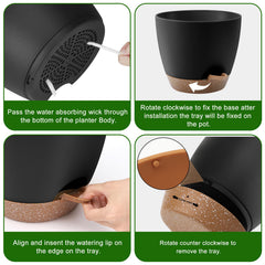 QRRICA close-up of removable watering feeder showing easy refill benefit