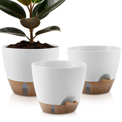 QRRICA front view of three-size planter set showing clean styling and space-saving benefit