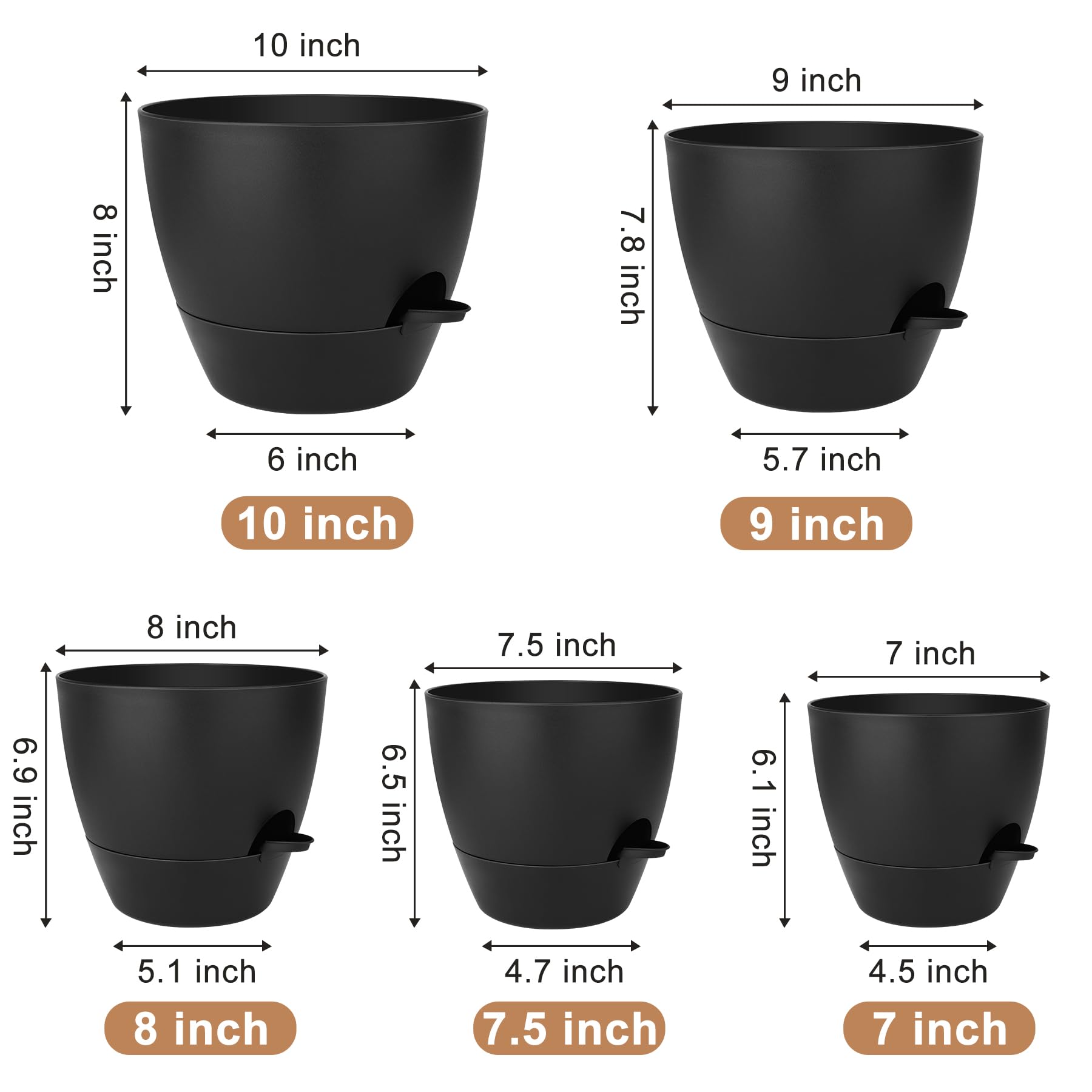 QRRICA detailed shot of inner reservoir and removable watering feeder for easy refills