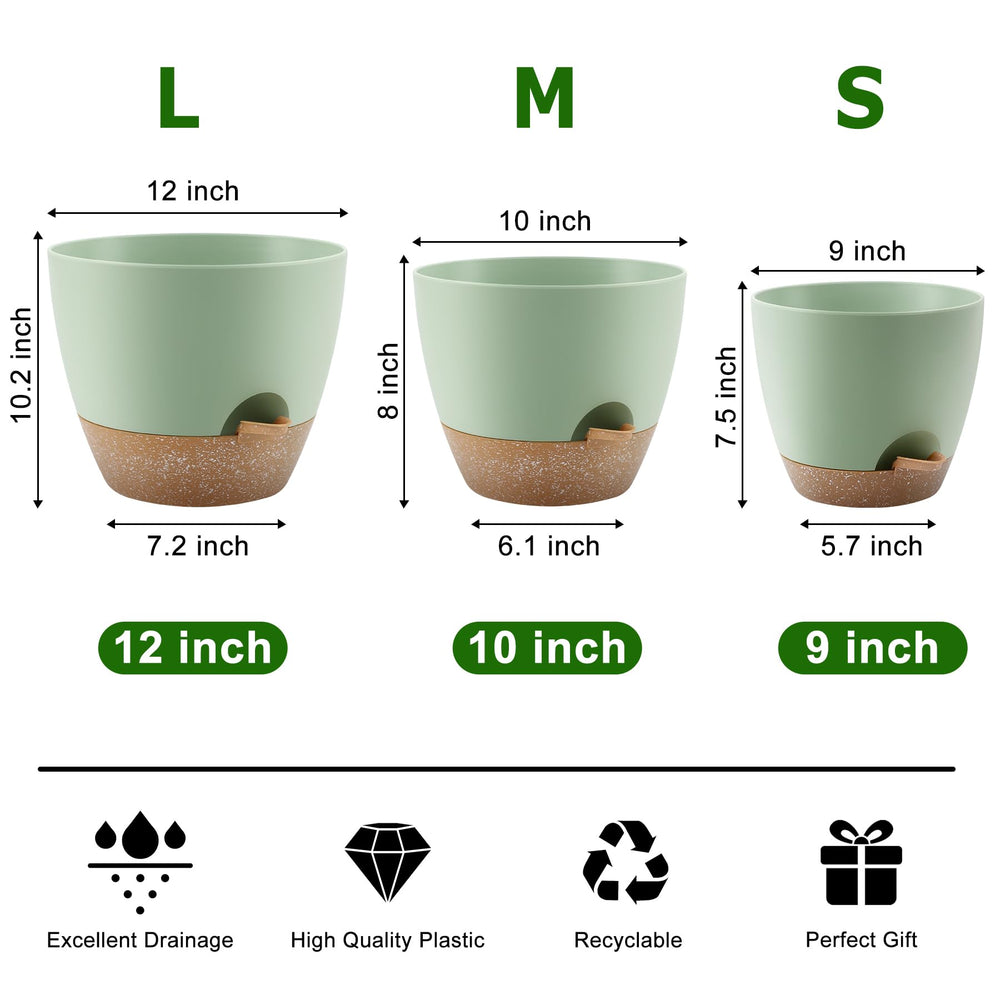 QRRICA reservoir with removable watering feeder for easy refill and steady moisture