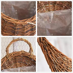 QRZLP clear plastic liner inside basket protecting wall and retaining moisture