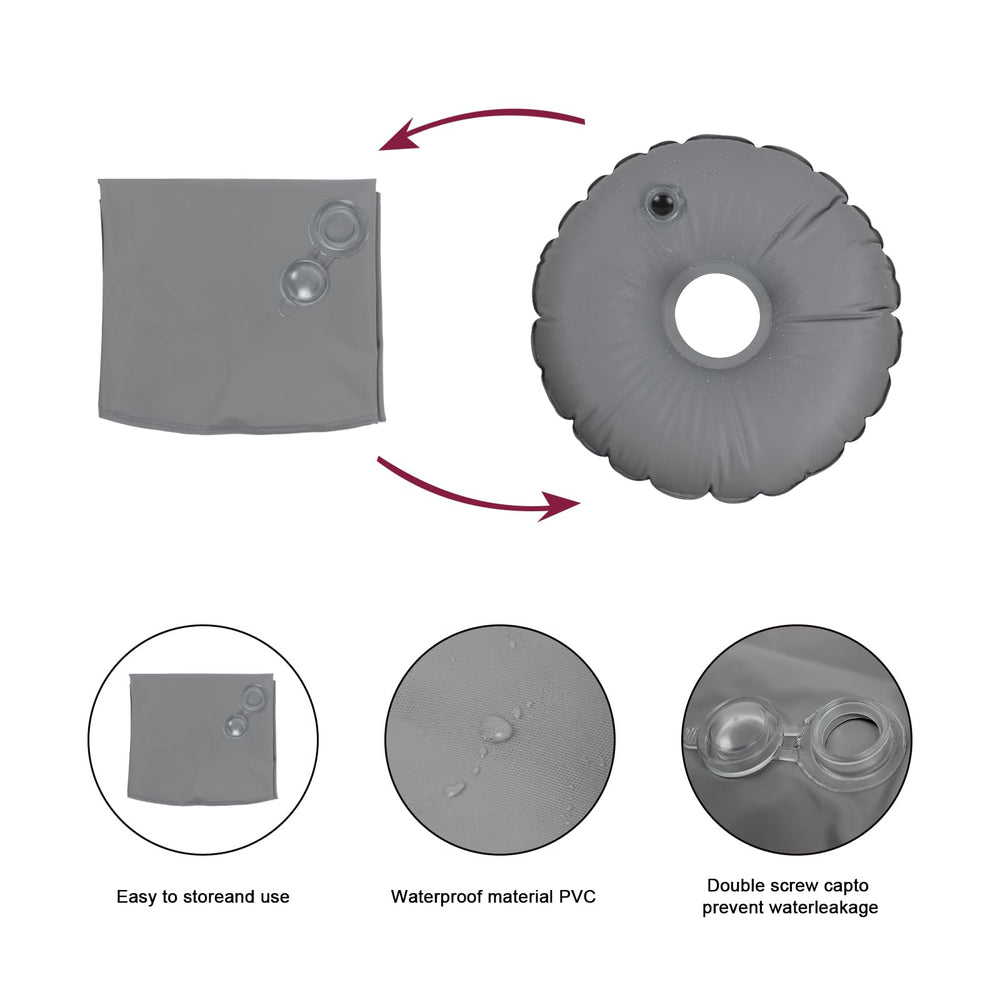 QSUM cross base showing fixing bolts and pole socket for firm attachment