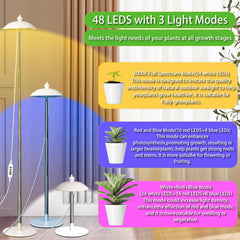 Qtittu LED panel texture detail with many diodes, provides efficient full-spectrum output