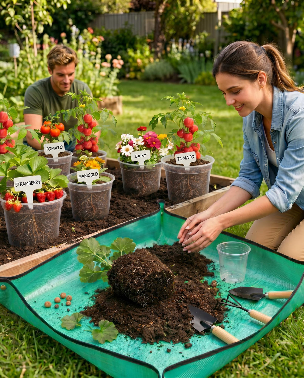 QTQIHANG lineup of 4,6,8,10 inch pots showing size options benefit