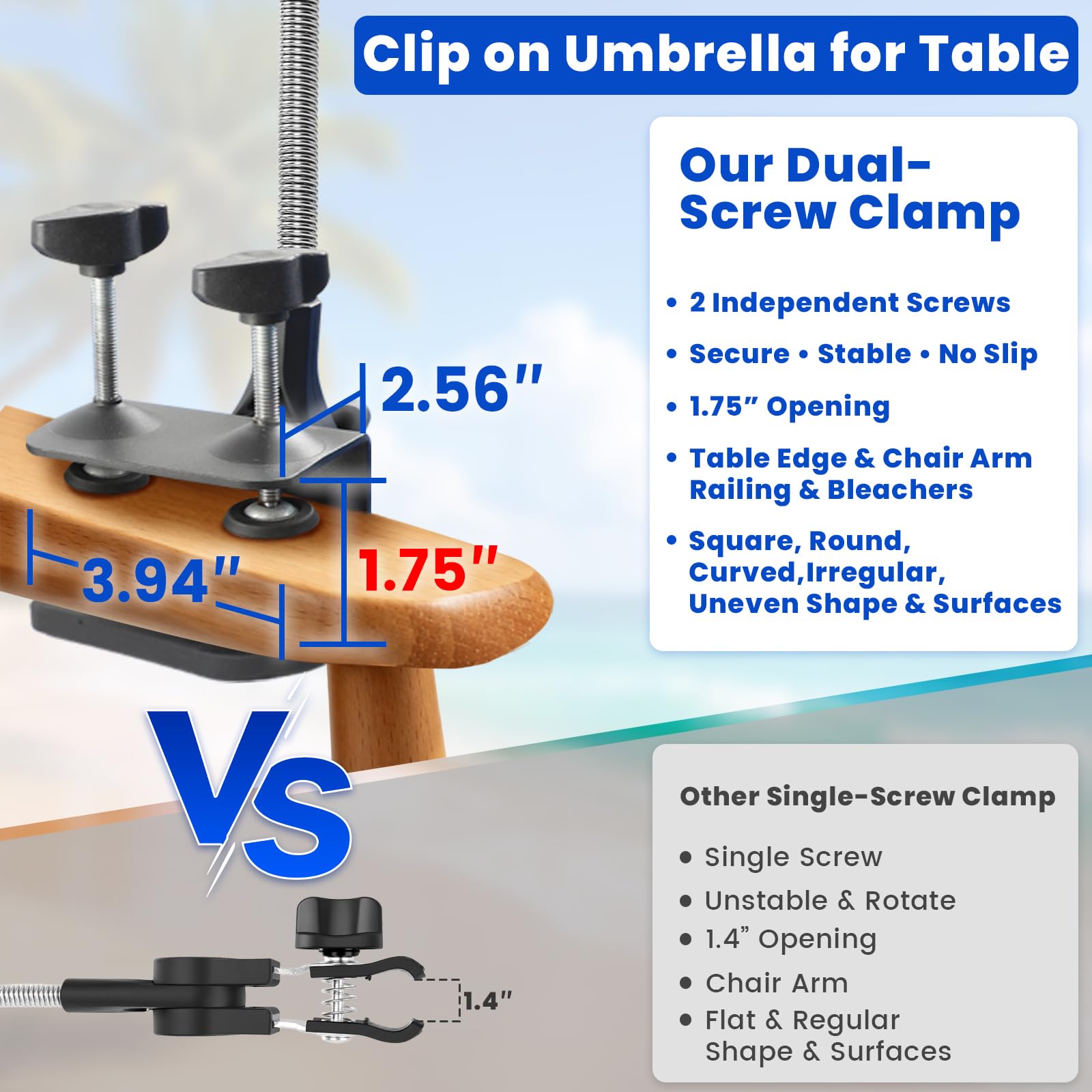 QTREE intelligence clamp detail with dual screws ensures secure attachment