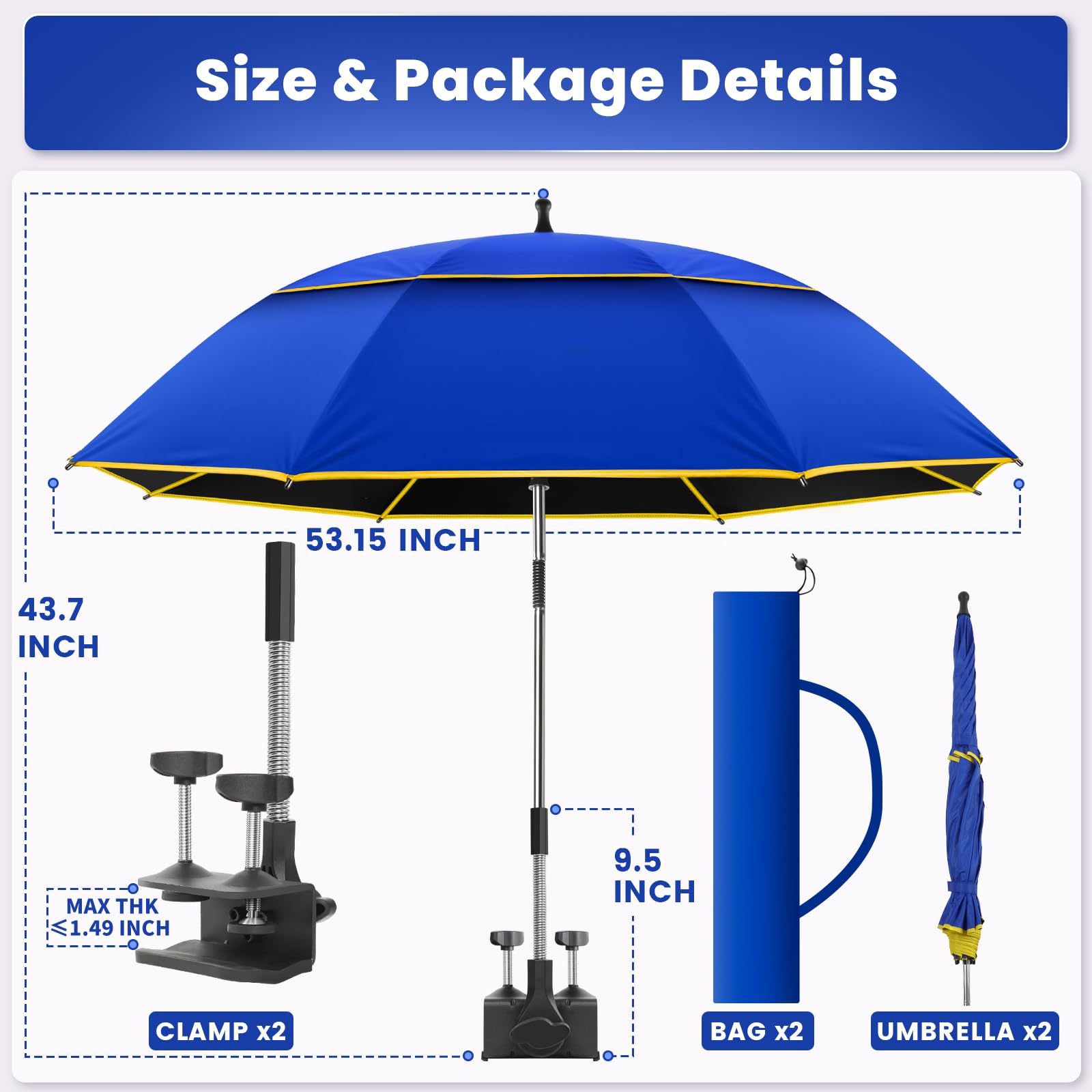 QTREE intelligence umbrella folded in carry bag for compact transport