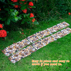 Qualdout installed pathway wide shot, demonstrates cohesive natural walkway effect