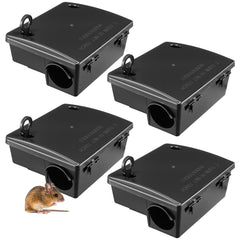 Qualirey front view of bait station showing compact secure housing benefit