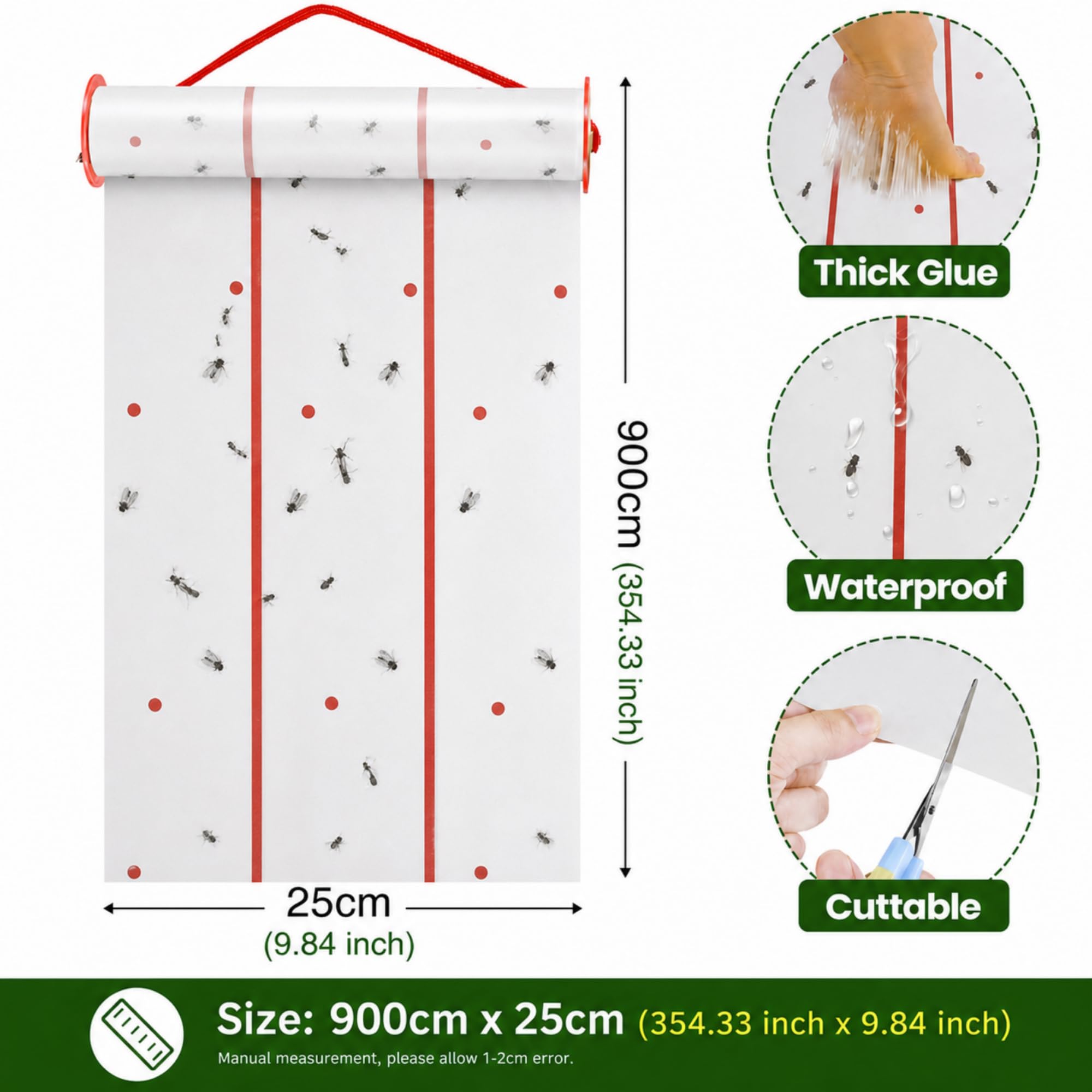 Close-up of Qualirey thick adhesive texture on waterproof paper highlighting durable tackiness