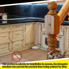 Qualirey placed in a cabinet corner illustrating discreet protection