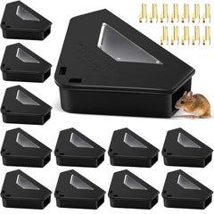 Qualirey front packaging showing 12 bait stations and included keys for secure storage