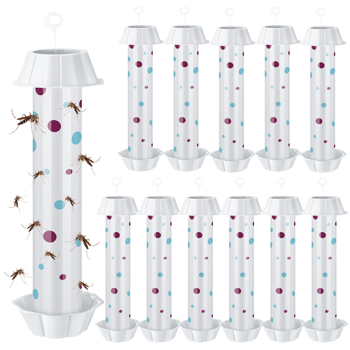 Qualirey front packaging showing 12 sticky fly sticks for quick indoor use
