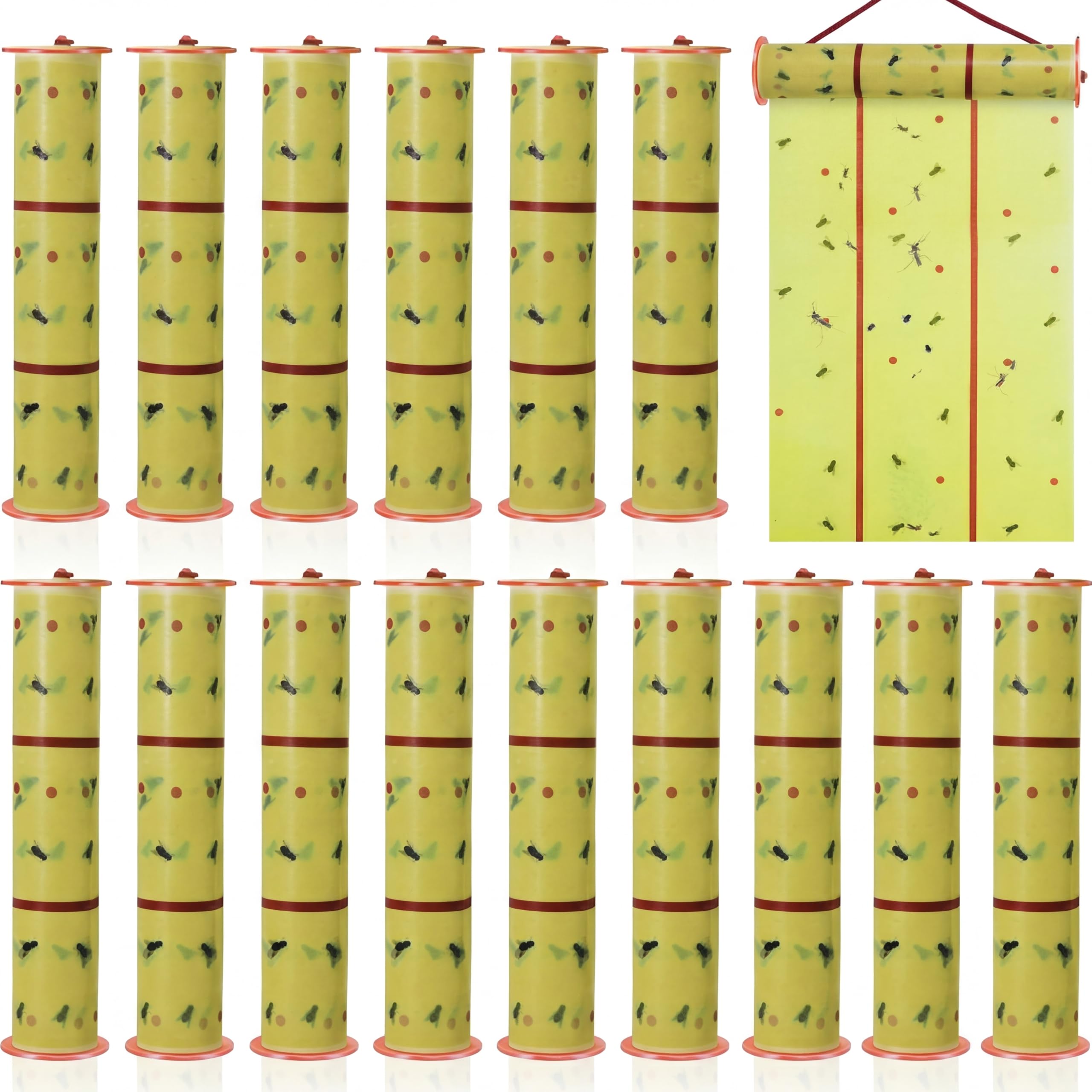 Qualirey front packaging showing two giant flypaper rolls and coverage benefit