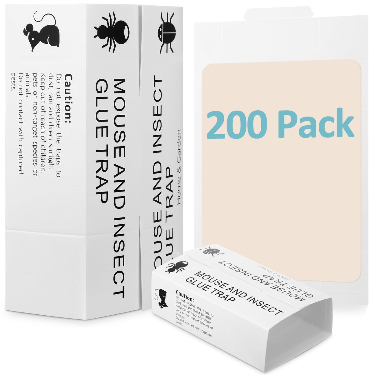 Qualirey front packaging showing 200-piece bulk glue boards for versatile control