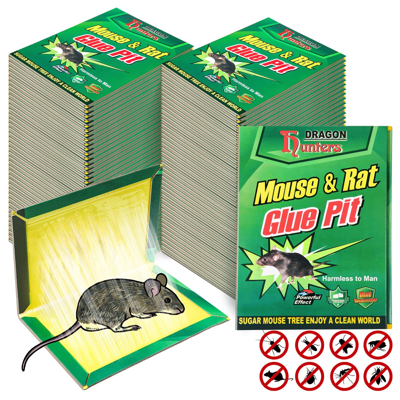 Qualirey front packaging showing 48 large sticky boards for reliable pest control