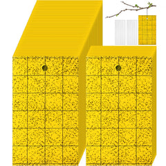 Qualirey front packaging showing 200 yellow sticky traps and ties for quick control