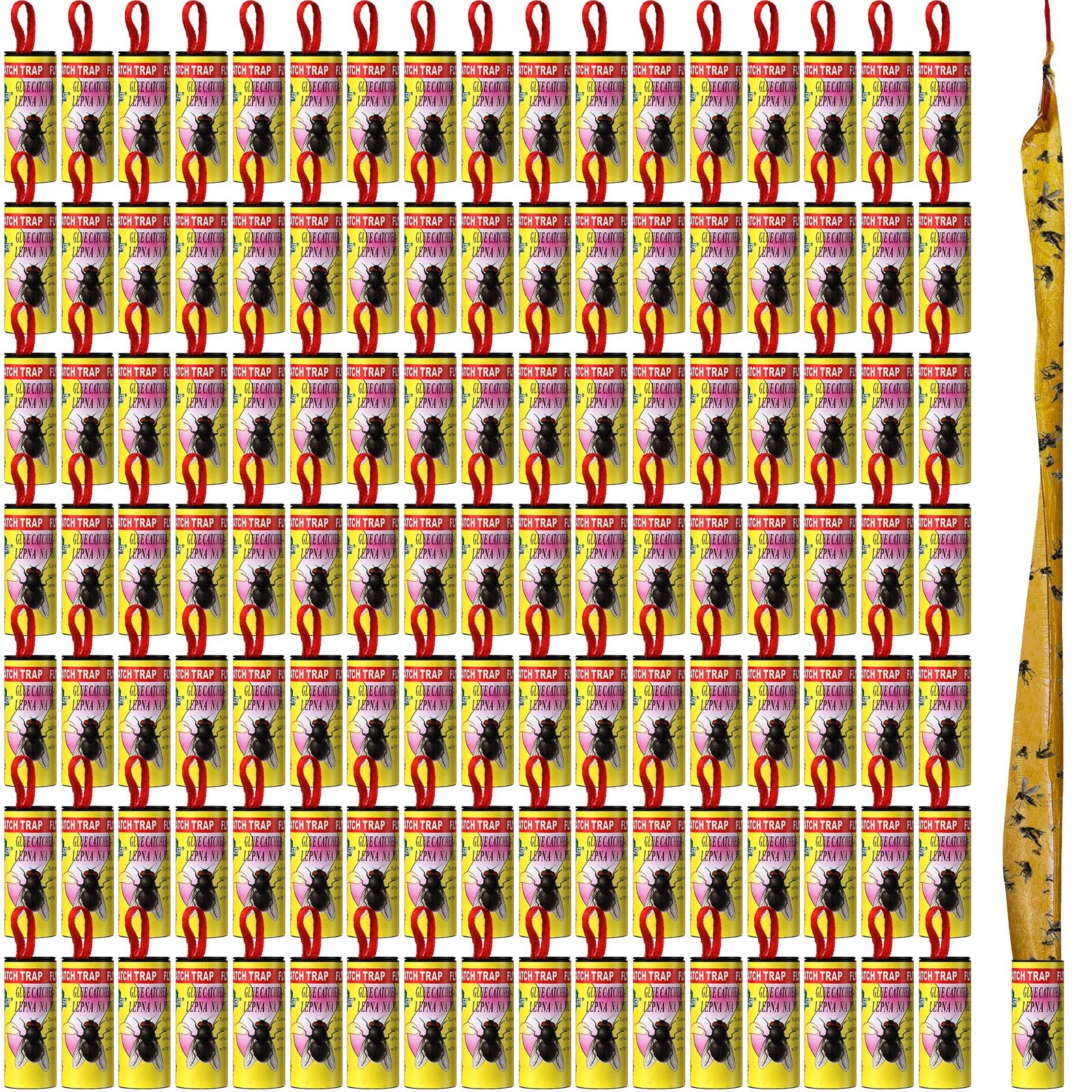 Qualirey front packaging showing 160 yellow fly strips for bulk protection