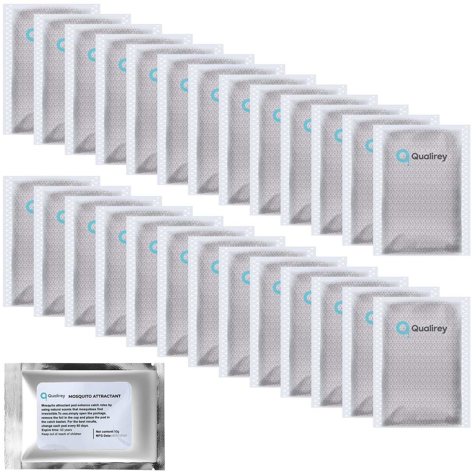 Qualirey front packaging showing 26-pack and longevity benefits