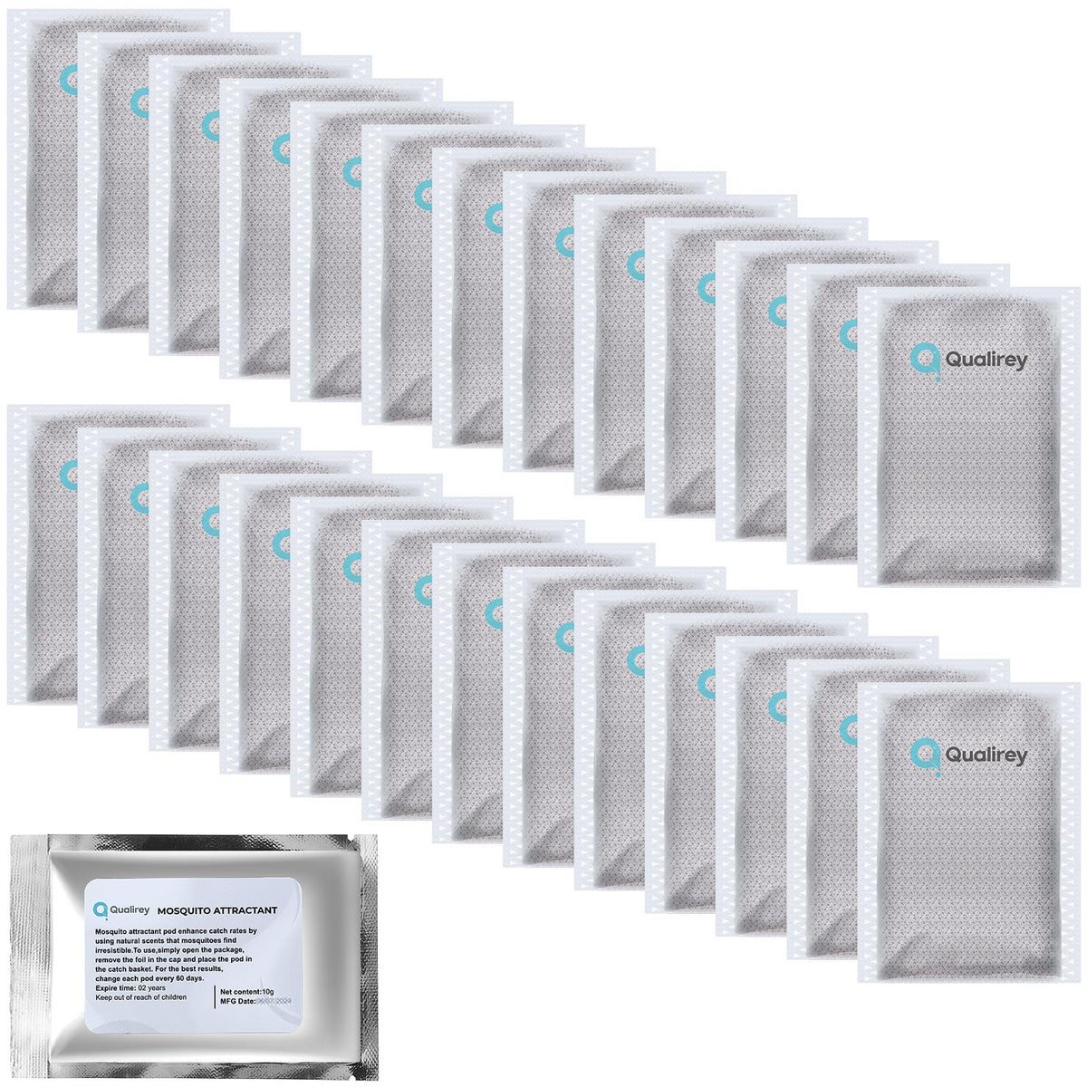 Qualirey front packaging showing 26-pack and longevity benefits