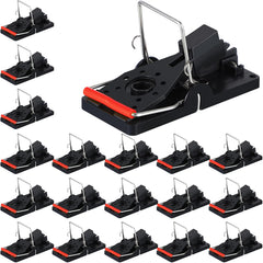 Qualirey front packaging showing 24-piece reusable mouse traps for reliable control