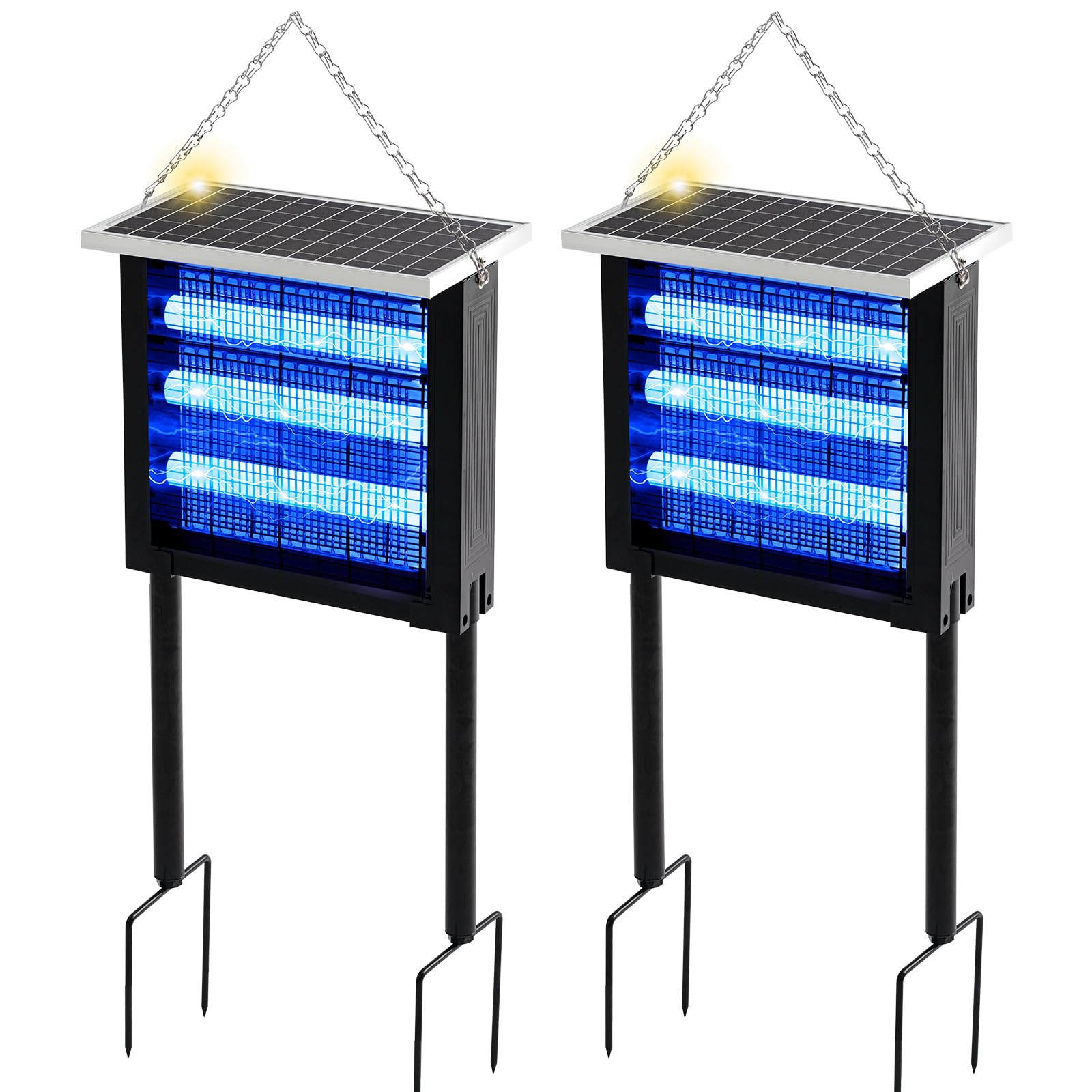 Qualirey front view of bug zapper showing light and compact design for reliable outdoor protection