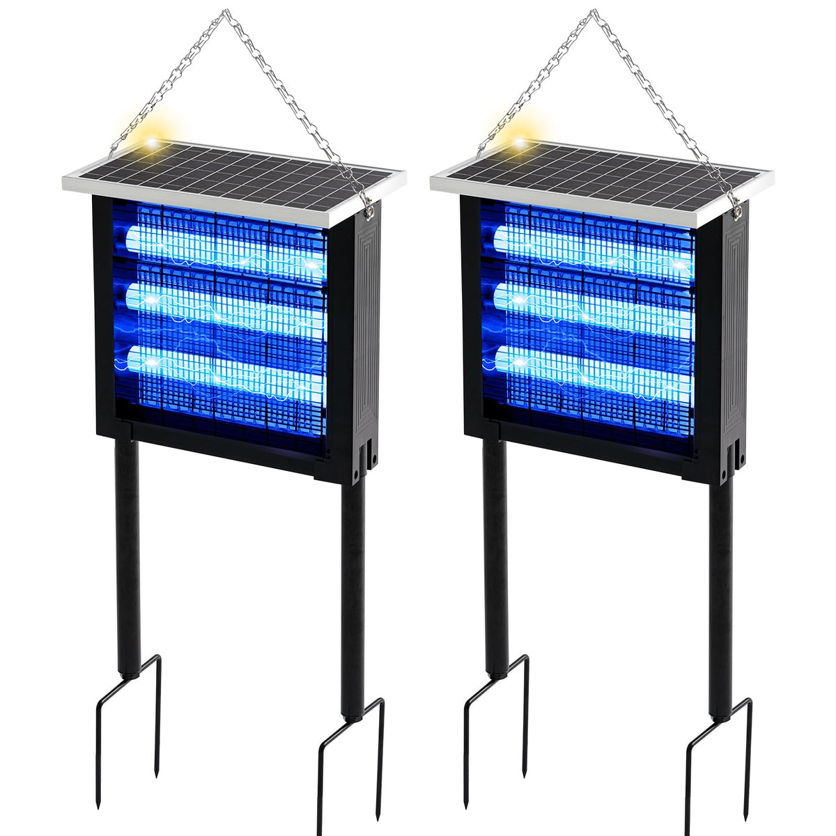 Qualirey front view of bug zapper showing light and compact design for reliable outdoor protection