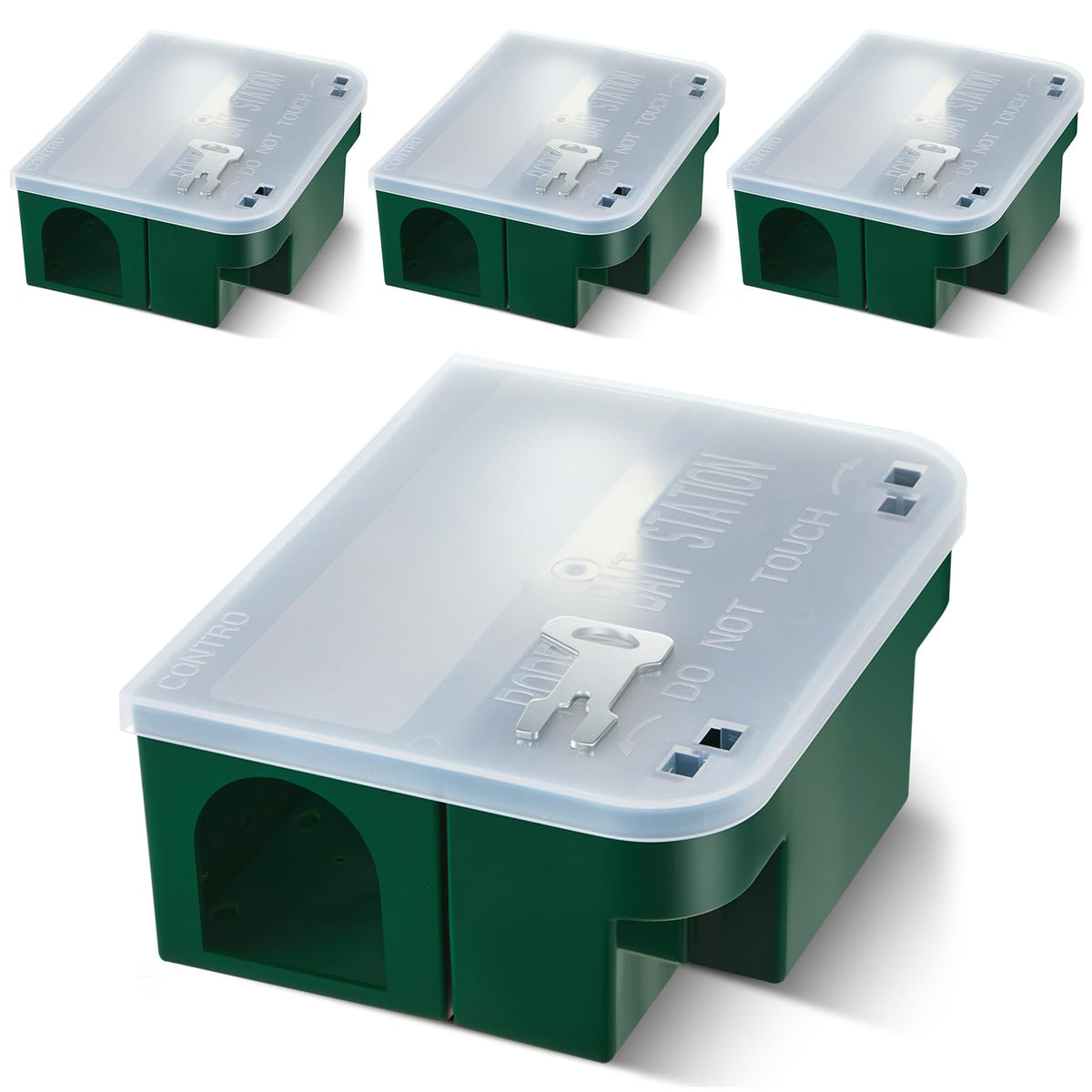 Qualirey front view clear lid showing secure visibility benefit