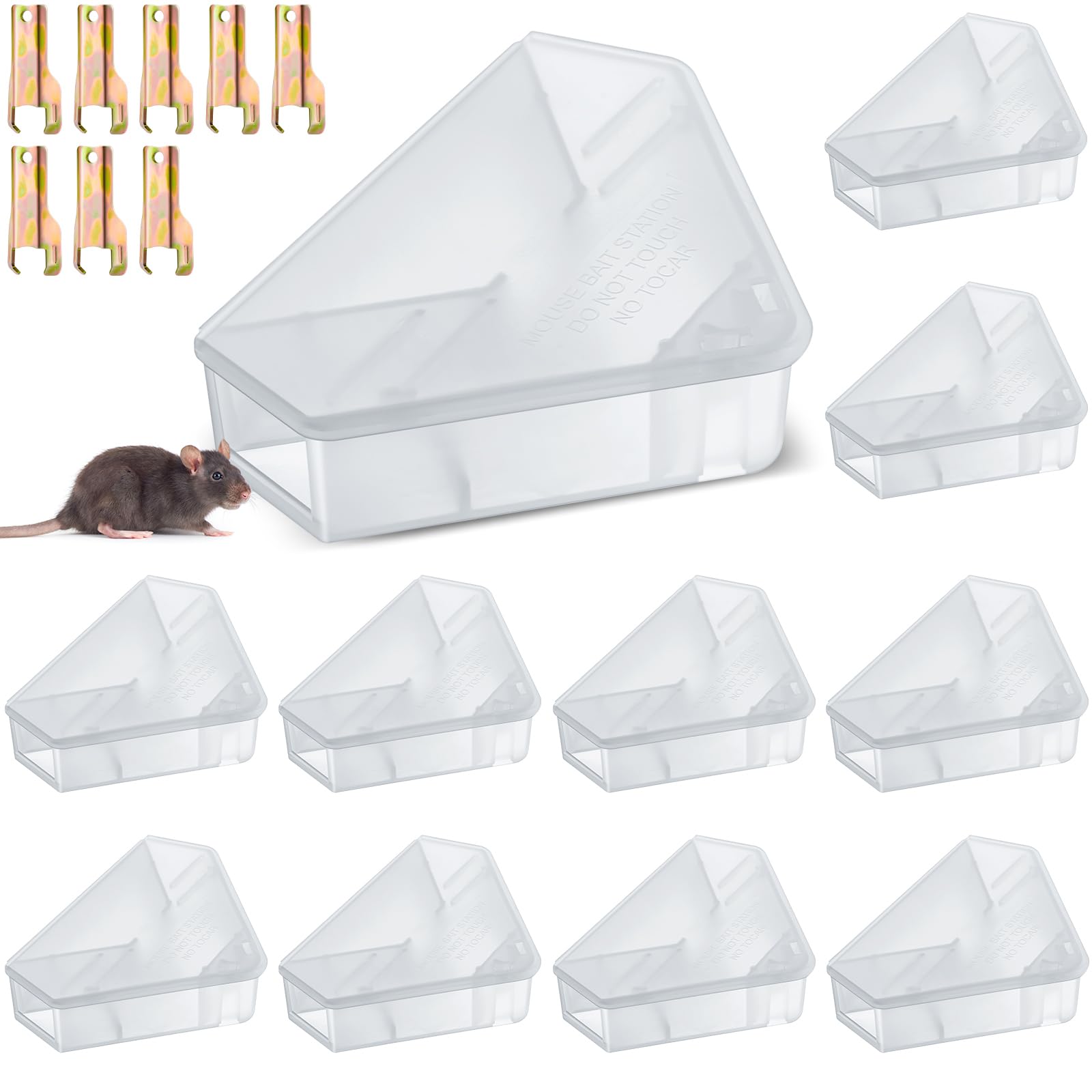Qualirey front view translucent pack offering secure bait containment