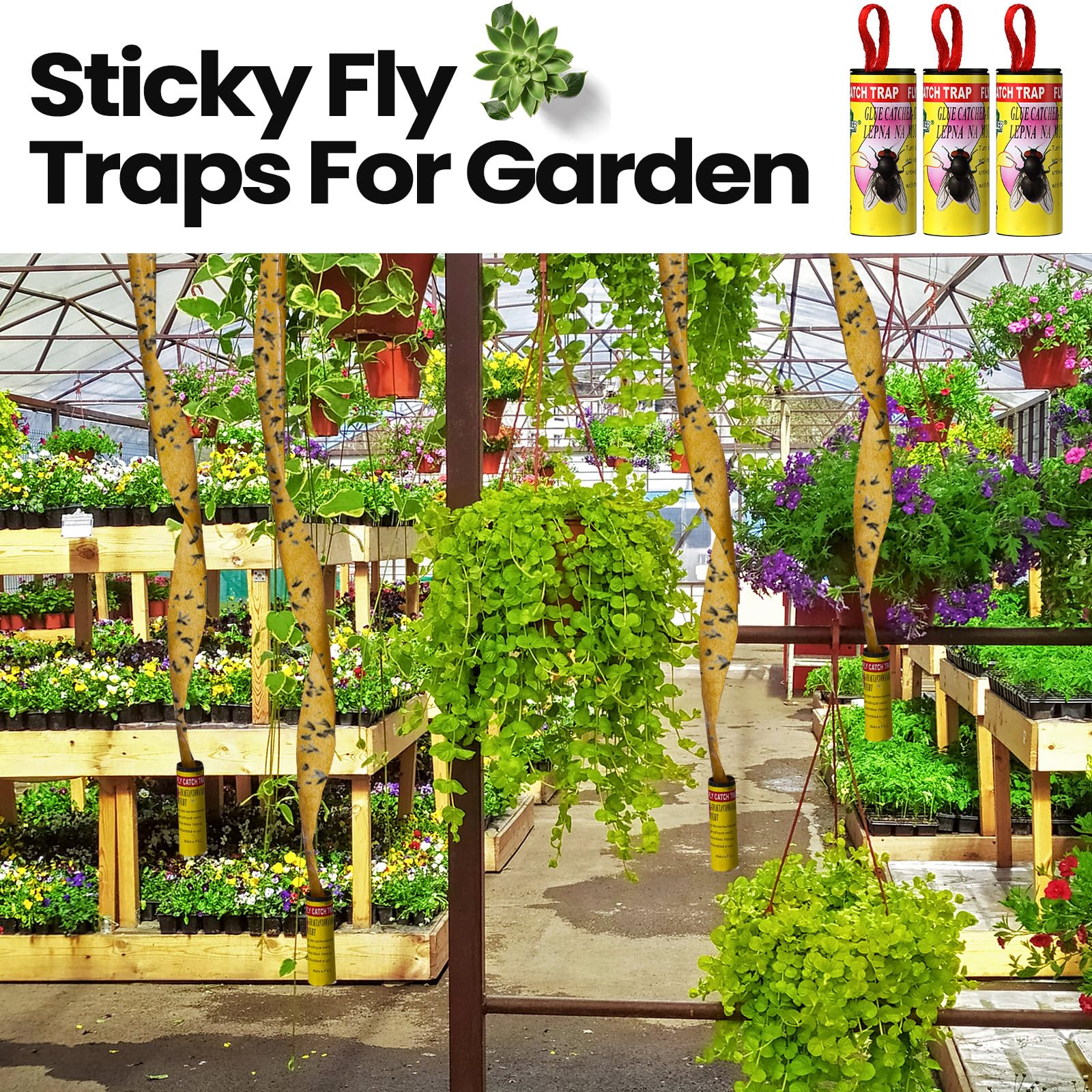 Qualirey installed in garden greenhouse protecting plants from gnats benefit