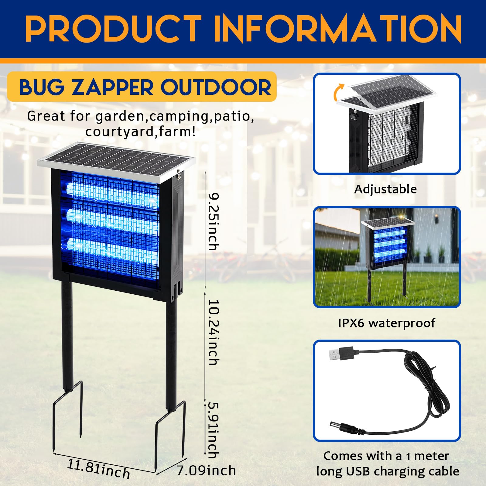 Qualirey close-up of electrified 3000V grid highlighting fast pest elimination benefit