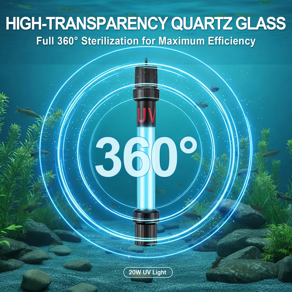 Qualirey clarifier inside aquarium delivering clearer water for aesthetic benefit