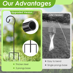 Qualirey stand in garden with hanging trap protecting plants