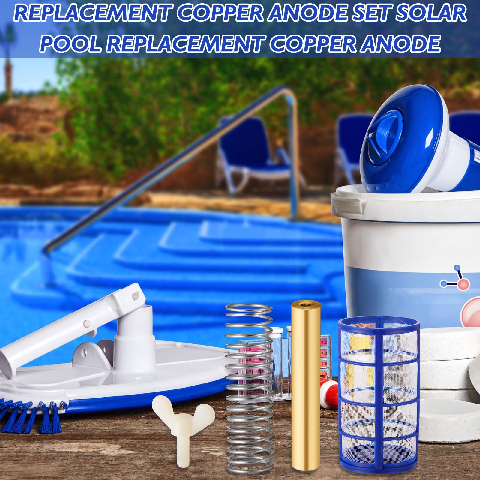Qualirey in-pool installation showing anode fitted into ionizer to restore function