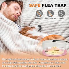 Qualirey in use under a bed demonstrating discreet placement and pet safety