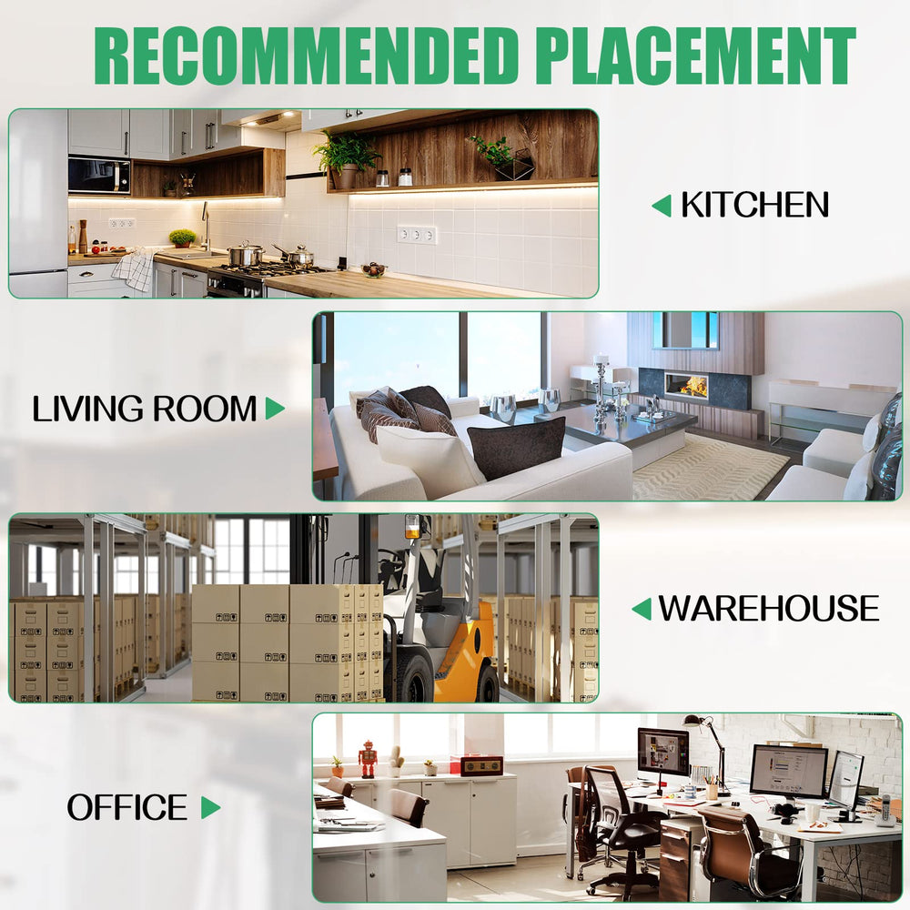 Qualirey board placed in kitchen near appliances for discreet home protection