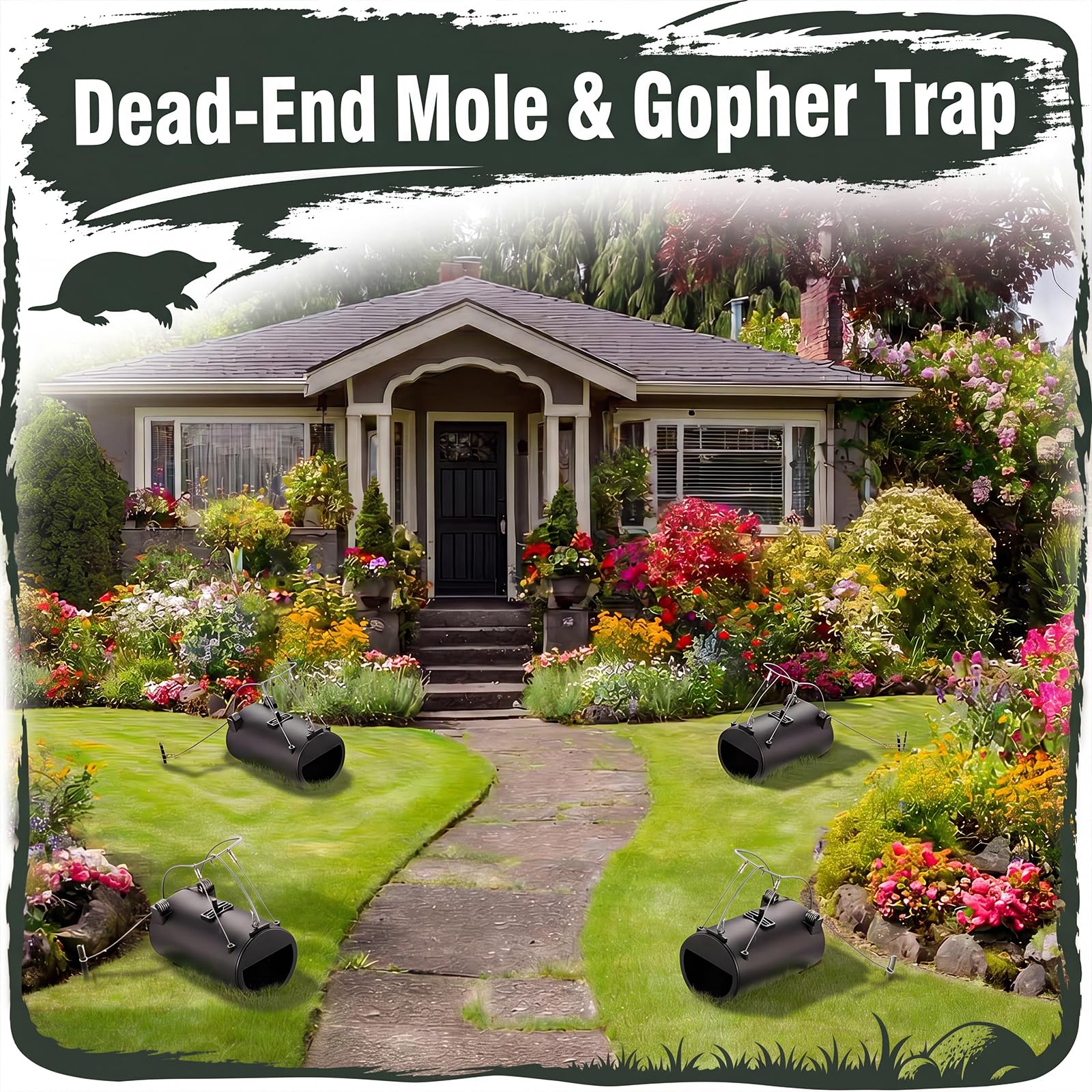 Qualirey trap in a garden setting illustrating practical pest control benefit