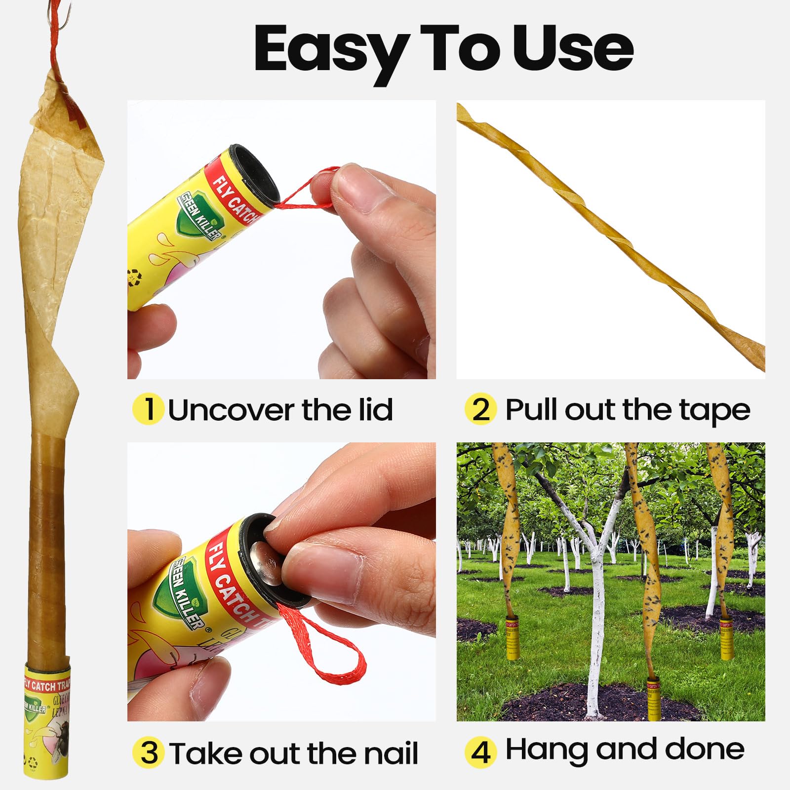 Qualirey strips in patio setting providing discreet outdoor pest control