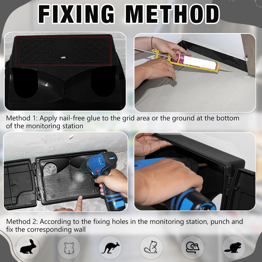 Qualirey open interior with bait tray showing easy loading and cleaning benefit
