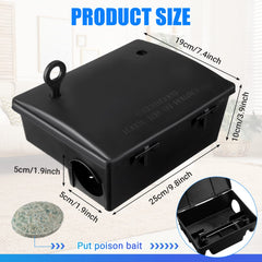 Qualirey open top with key demonstrating secure access for safe bait replacement