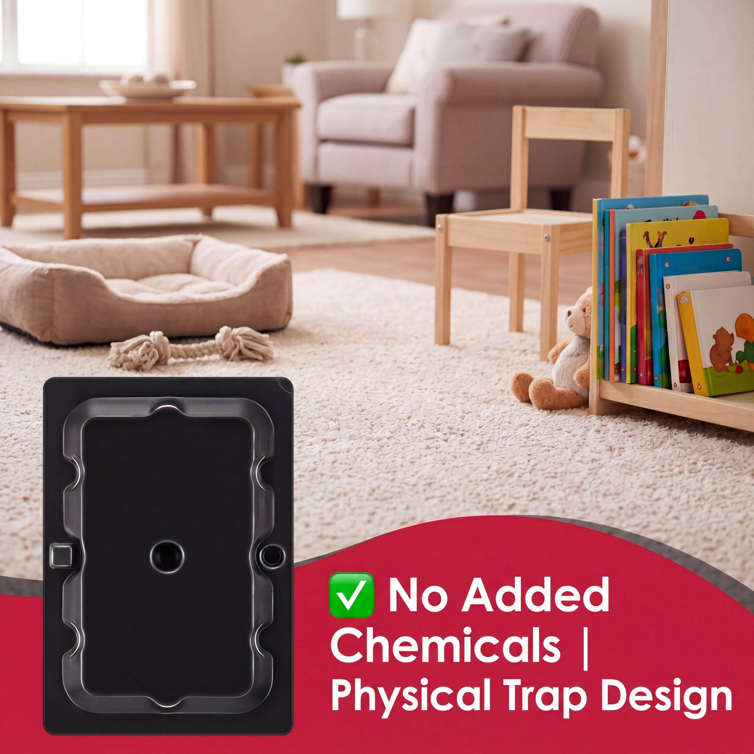 Qualirey stacked pack of traps emphasizing quantity and storage convenience