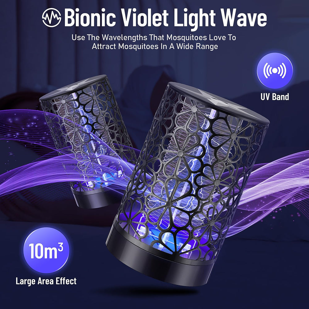 Qualirey purple light illumination attracting insects for efficient trapping