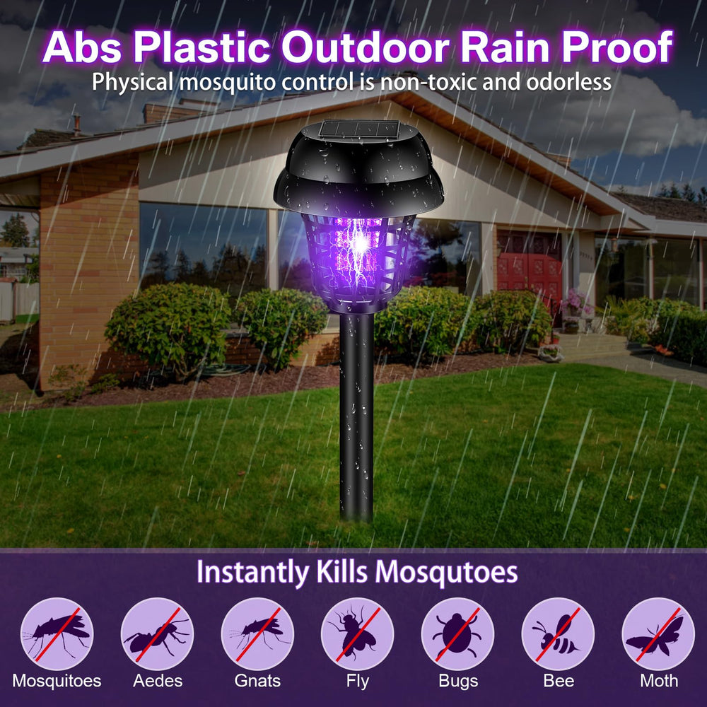 Qualirey purple-mode lamp attracting insects outdoors to reduce pests